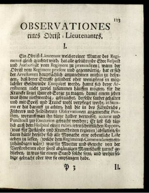 Observationes eines Obrist-Lieutenantes