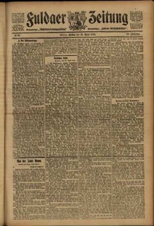 Ausgabe vom Freitag, den 27. April 1906.