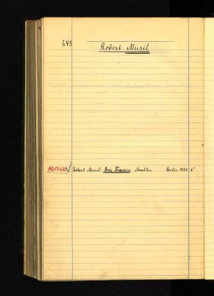 Robert Musil.