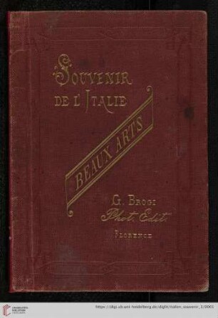Beaux arts : souvenir de l'Italie