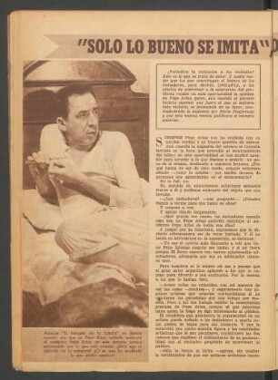 "Solo lo bueno se imita" dice Pepe Arias : Le halaga que lo remeden y es admirador ferviente de Pepe Iglesias