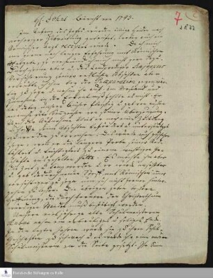 Tagebuch von Christoph Samuel John.