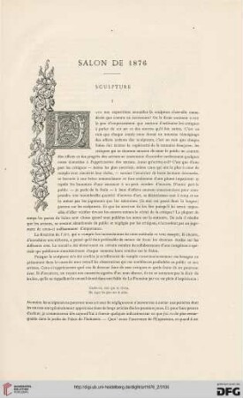 2: Salon de 1876 : sculpture; [1]