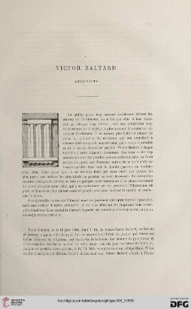 2. Pér. 9.1874: Victor Baltard, architecte