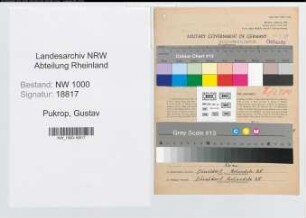 Entnazifizierung Gustav Pukrop, geb. 11.11.1895 (Lagerarbeiter)
