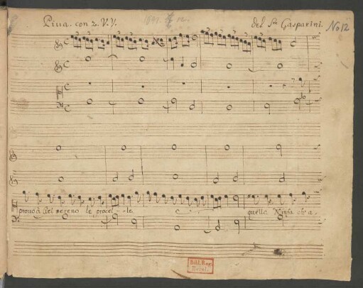 Io provo a ciel sereno; S, strings