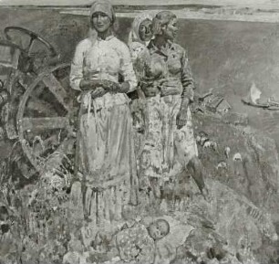 Traktor an der Wolga