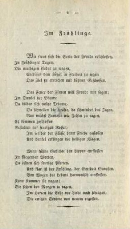 Im Frühlinge