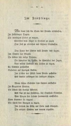 Im Frühlinge