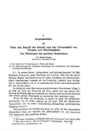 321-358, I. Originalaufsätze