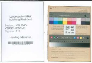 Entnazifizierung Marianne Joerling , geb. 13.10.1909 (Fuersorgerin)
