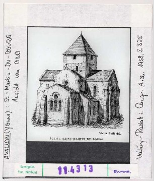 Avallon: St-Martin-du-Bourg, Ansicht von Ost-Nordost