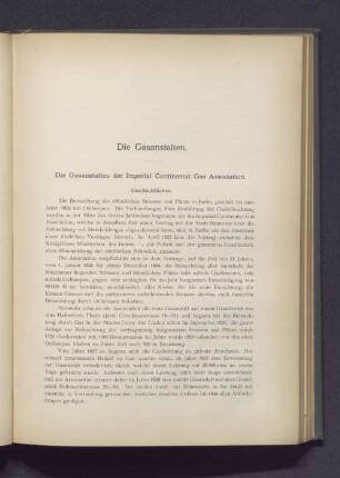 Die Gasanstalten
