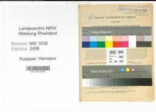 Entnazifizierung Hermann Kuepper , geb. 13.09.1894 (Hotelier)