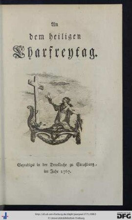 An dem heiligen Charfreytag.