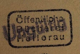 Öffentliche Bücherei (Hellerau) / Stempel