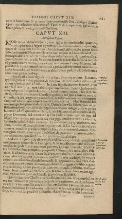 Caput XIII. Ante festum Paschae.