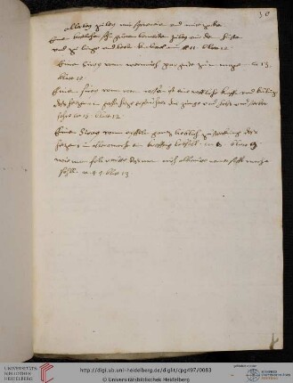 Register zu Juleben / Fol. 73r-79v nicht digitalisierte Leerseiten