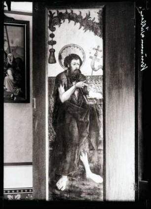 Kirche; Altarflügel, Johannes derTäufer
