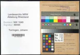 Entnazifizierung Johann Torringen , geb. 09.03.1898 (Vertreter)