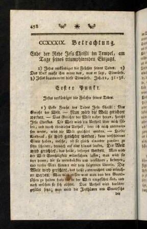 458-467, Ende der Rede Jesu im Tempel, am Tage seines triumphirenden Einzugs.
