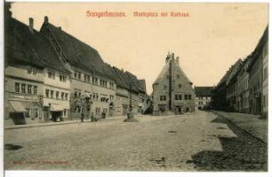 Sangerhausen. Marktplatz mit Rathaus
