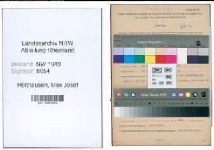 Entnazifizierung Max Josef Holthausen , geb. 03.03.1907 (Jurist)