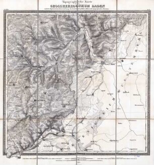 Topographische Karte über das Großherzogthum Baden. Sect.III.8., Bl. 10 Krautheim