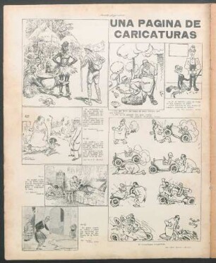 Una página de caricaturas [Caricaturas]