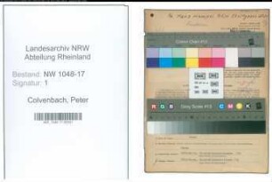 Entnazifizierung Peter Colvenbach , geb. 13.04.1900 (Werkmeister)