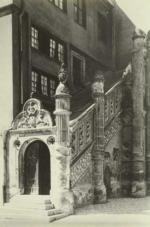 Nördlingen. Rathaus. Treppenaufgang : Nördlingen. Rathaus. Treppenaufgang (1618)
