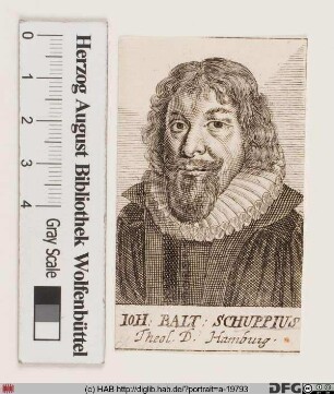 Bildnis Johann Balthasar Schupp(ius)