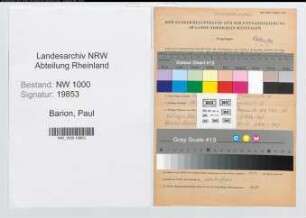 Entnazifizierung Paul Barion, geb. 22.04.1910 (Hilfswerker)