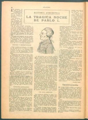 Historia anecdotica : La trágica noche de Pablo I.