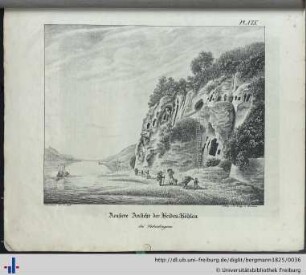 Aeußere Ansicht der Heiden-Höhlen bei Ueberlingen
