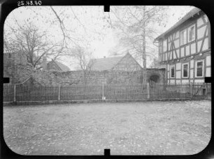 Rohr, Linde 4. Alte Schule (1696/1699; Kirchenmuseum, Winterkirche). Straßenansicht