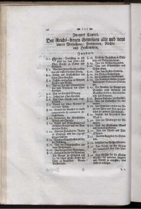 Zweytes Capitel. Der Rechs-freyen Gemeinen alte und neue innere Verfassung, Freyheiten, Rechte und Herkommen.