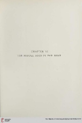 Chapter VI: The Middle Ages in the West