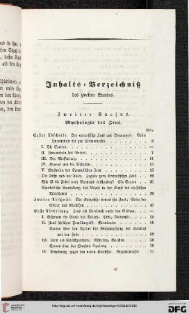 Inhalts-Verzeichnis des zweiten Bandes