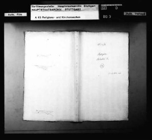 Übergreifende, reichsständische Regelungen zu Religionsfragen