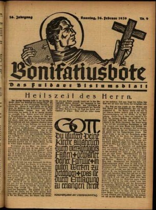 Ausgabe vom Sonntag, den 26. Februar 1939.
