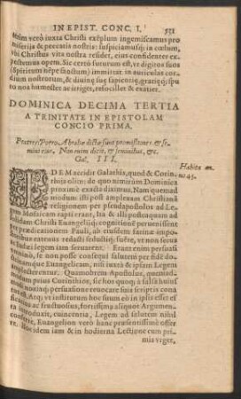 Dominica Decima Tertia A Trinitate ...