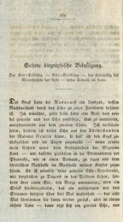 Sechste biographische Belustigung