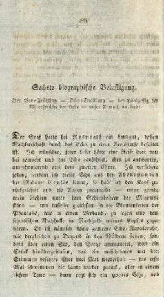 Sechste biographische Belustigung