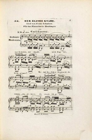 Lieder von Franz Schubert, No. 4. Der blinde Knabe
