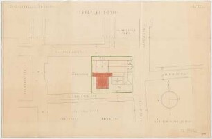 Fischer, Theodor; München - Laim; Ev. Kirche und Gemeindesaal - Lageplan