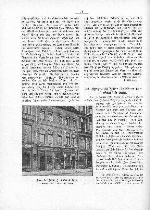 150jähriges Geschäfts-Jubiläum von J. Godel & Sohn
