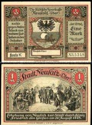Neusalz, Notgeldserie, 1 Mark