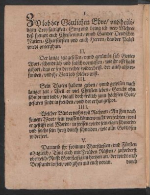 ZV lob der Goettlichen Ehre/ vnd heili=||gen Trey faltigkeit/