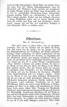 Osterfeuer.